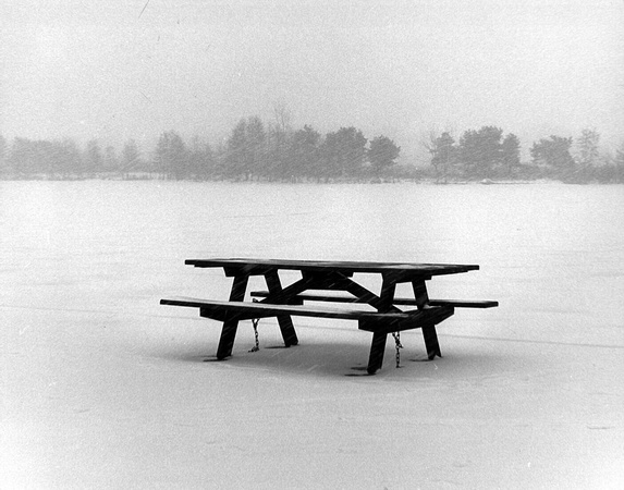Bench and Snow